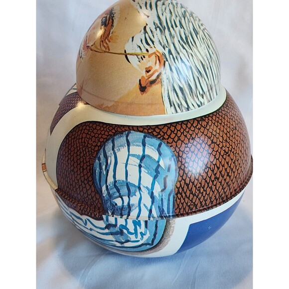 Bristol Ware Roly Poly Tobacco Tin Butcher Vintage 1980 Collectible - Picture 3 of 12